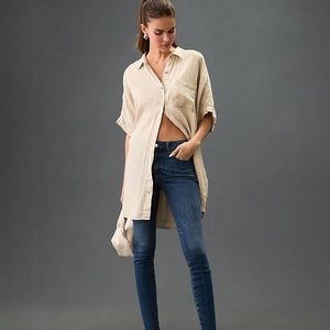 Anthropologie Pilcro and the Letterpress Superscript High Rise Jeans